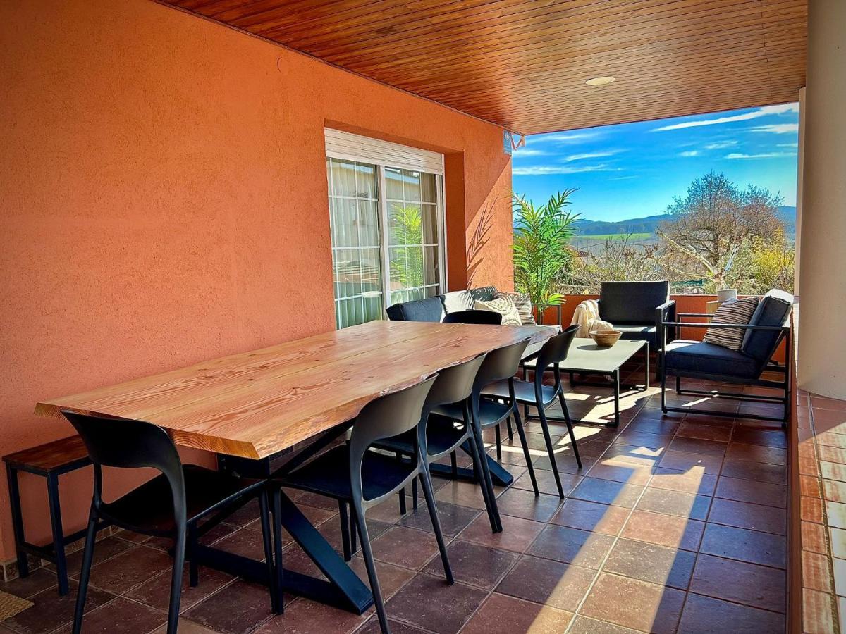 Piscina De Sal Barbacoa Wifi, Parking Gratis, 3 Min Pga Casa El Roble Villa Girona Exteriör bild